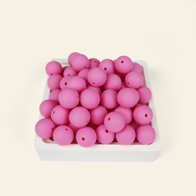 Wholesale  100pcs/pack Candy Color Round Beads Silicone Beads